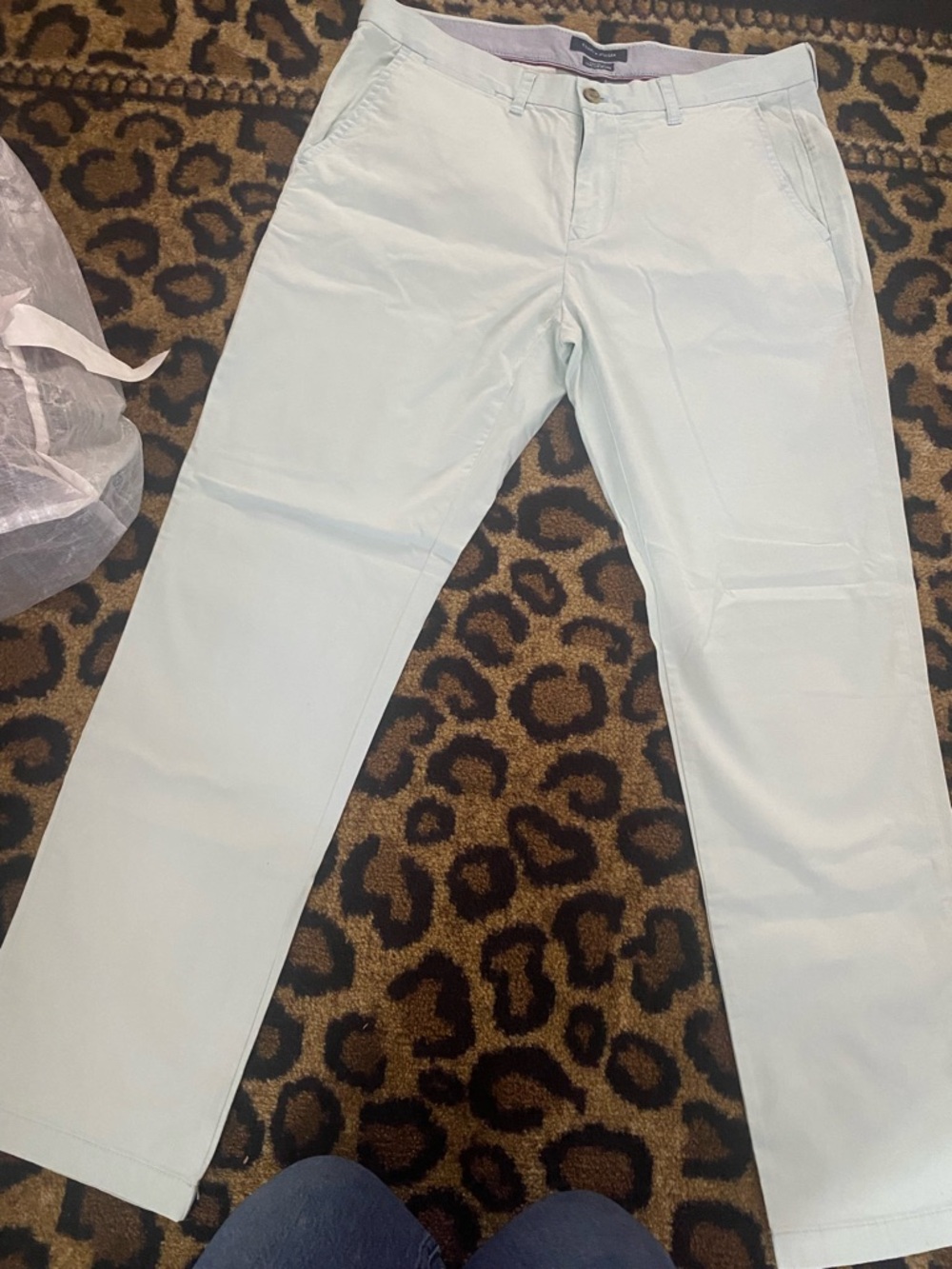 Tommy Hilfiger Light Mint Button-Front Chinos